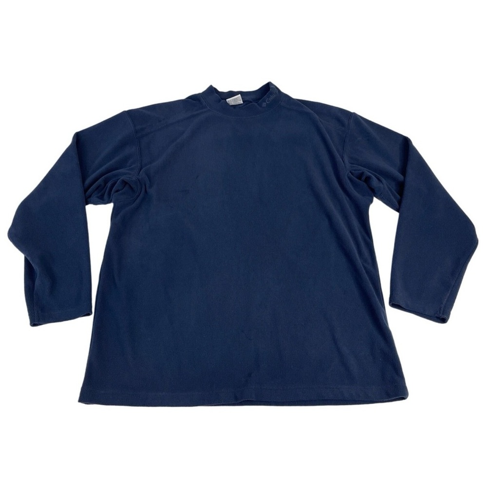 Columbia Navy Fleece Pullover Mock neck